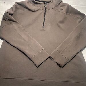 Men's UNRL Taupe Half-Zip Sweatshirt